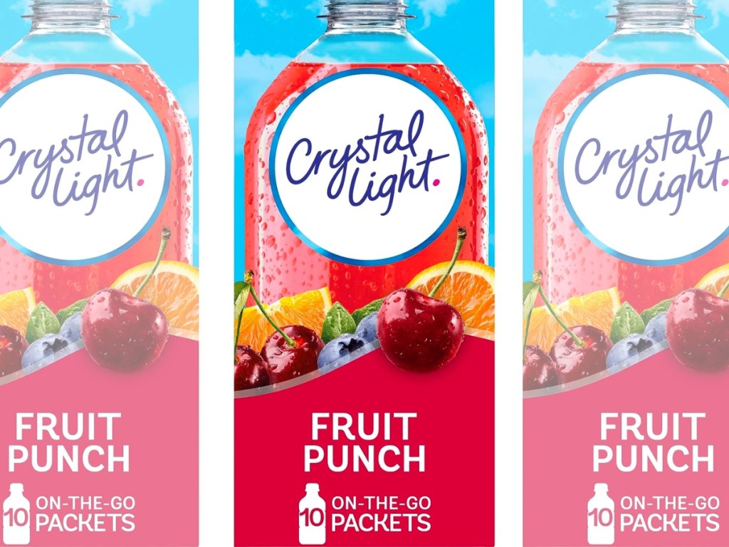 Crystal Light Sugar-Free Fruit Punch Powdered Drink Mix 10-Count
