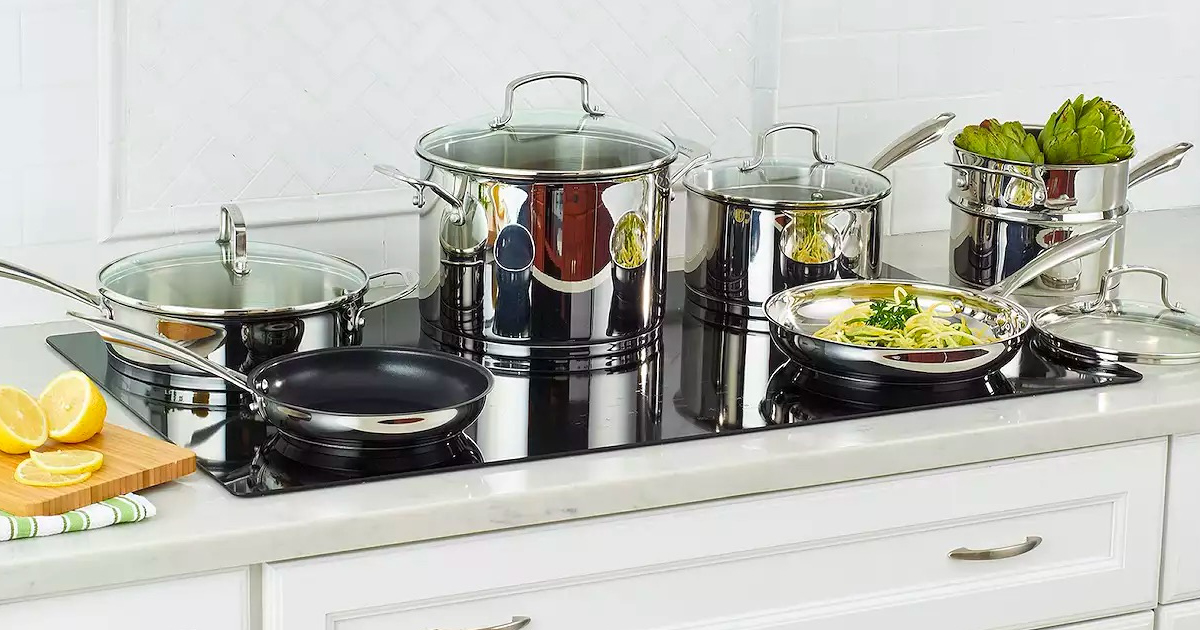 Cuisinart 11Piece Stainless Steel Cookware Set from 104.99 Shipped (Reg. 300) + Get 20 Kohl