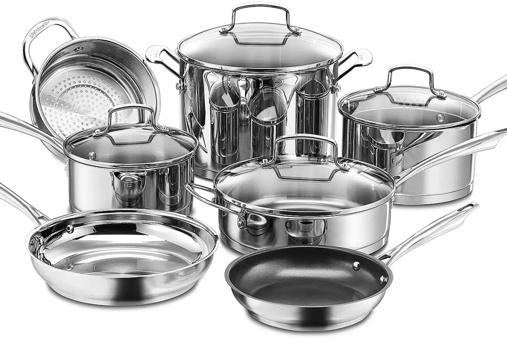 Cuisinart 11-Piece Stainless Steel Cookware Set