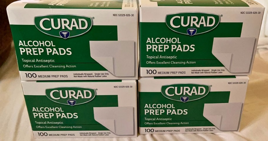 Curad Alcohol Prep Pads 400-Count Only $4.49 Shipped on Amazon (Reg. $10)