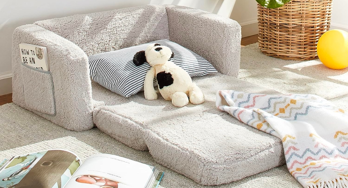 This Cozy Sherpa Walmart Flip Chair is ONLY $65.99 Shipped & Great for Sleepovers!