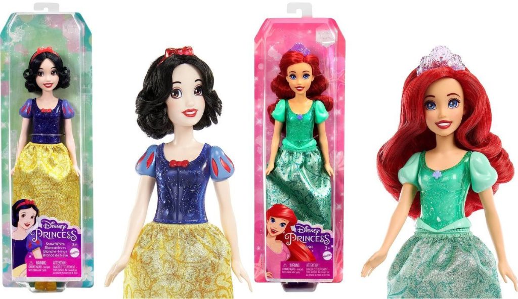 Disney Princess Snow White and Ariel Dolls