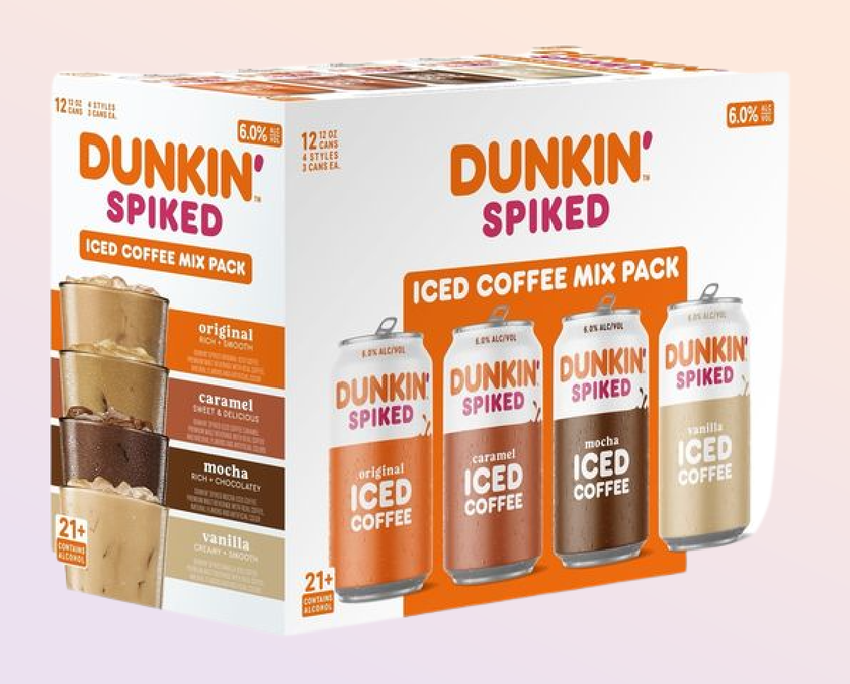 package of Dunkin' Spiked Ice Coffee 
