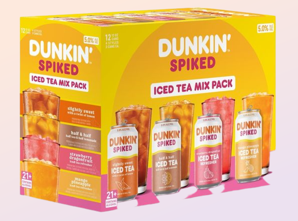 A pack of Dunkin Spiked Iced Teas