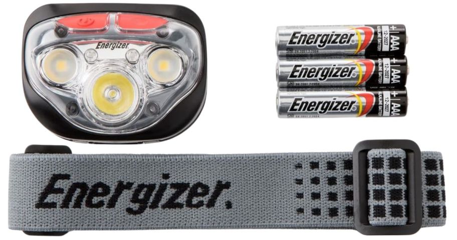 Energizer Headlamp Parts: lamp, headband, & batteries