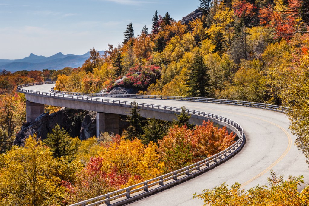 the Blue Ridge Parkway in autumn