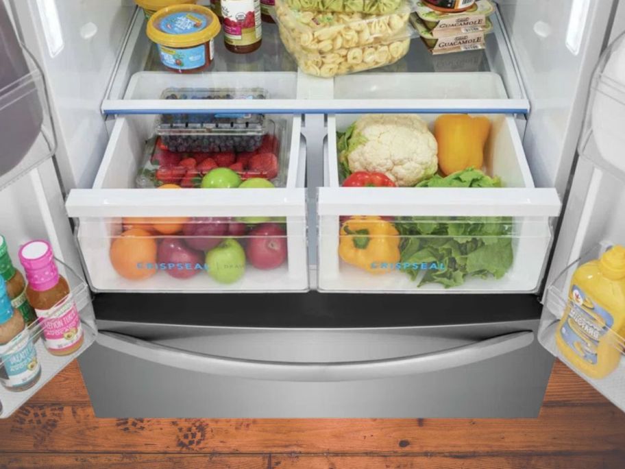 Frigidaire 17.6 Cu. Ft. Counter-Depth French Door Refrigerator drawer