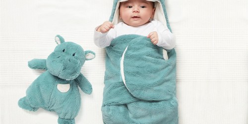 GUND Hooded Newborn Baby Blanket Wrap Just $18.92 on Amazon (Regularly $40)