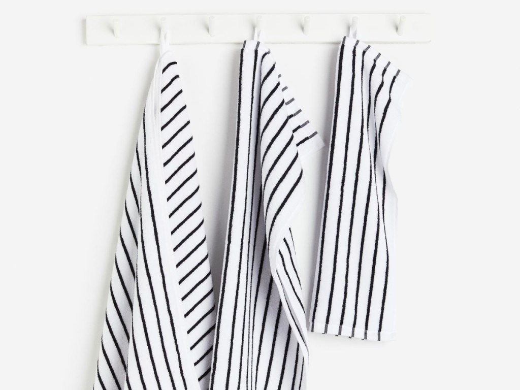 H&M Striped Guest Towel