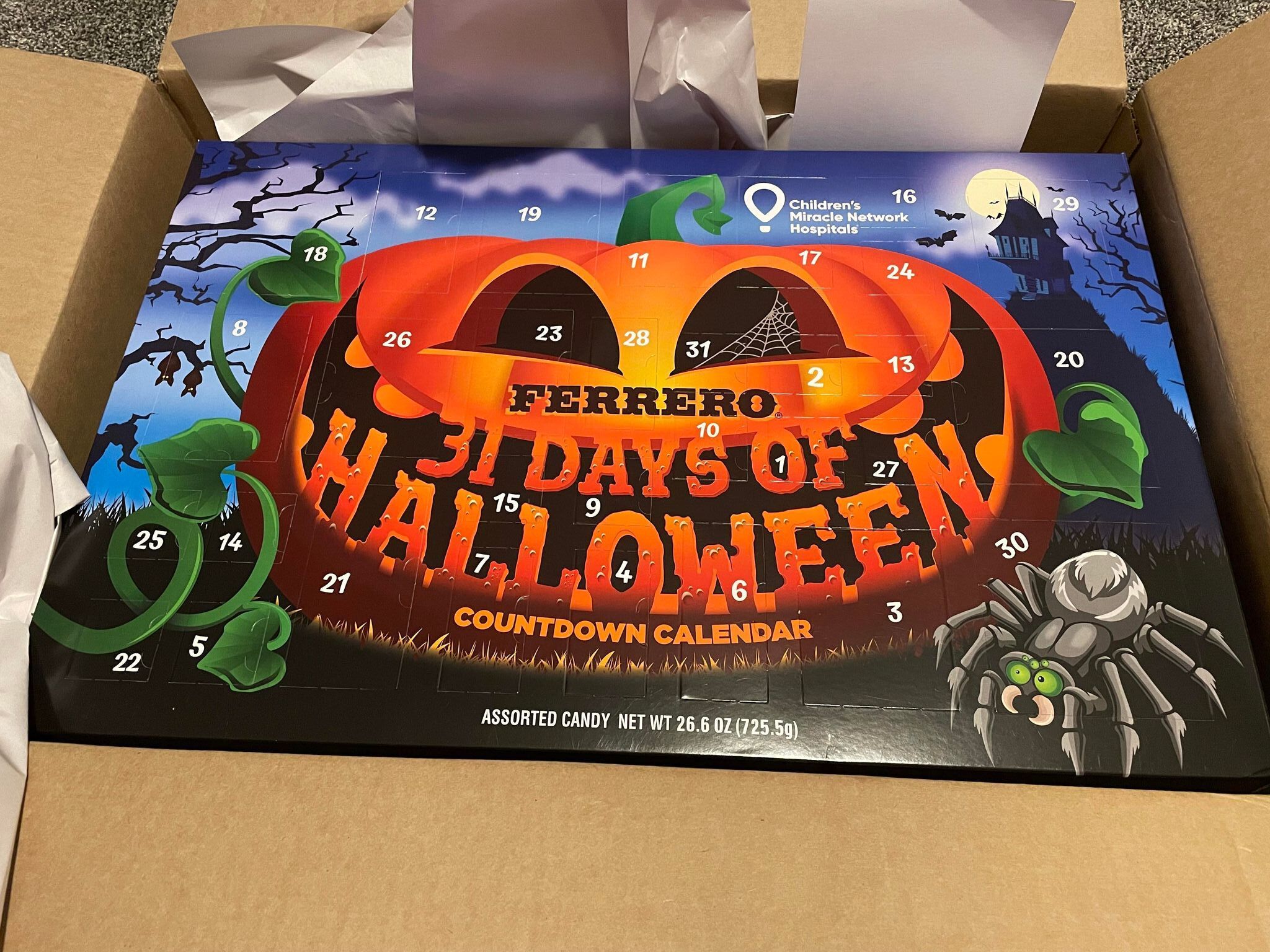 Score a HUGE Ferrero Halloween Countdown Calendar w/ Children's Miracle