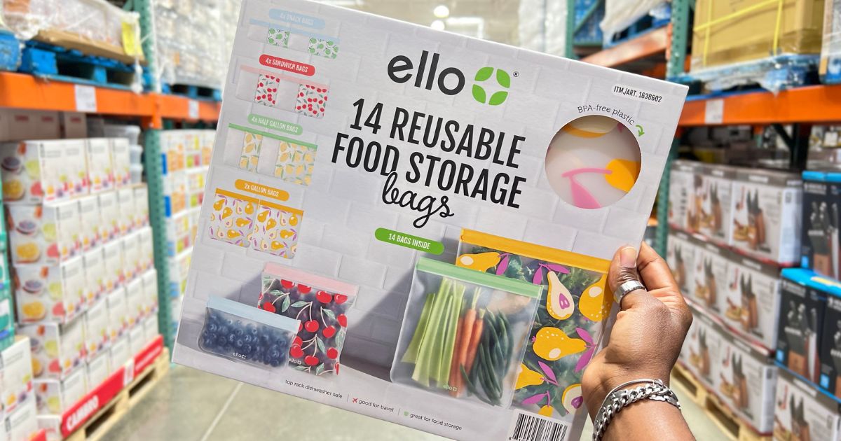 Ello Reusable Storage Bags 14-Piece Set Only $12.99 at Costco ($25 Value) |  Hip2Save