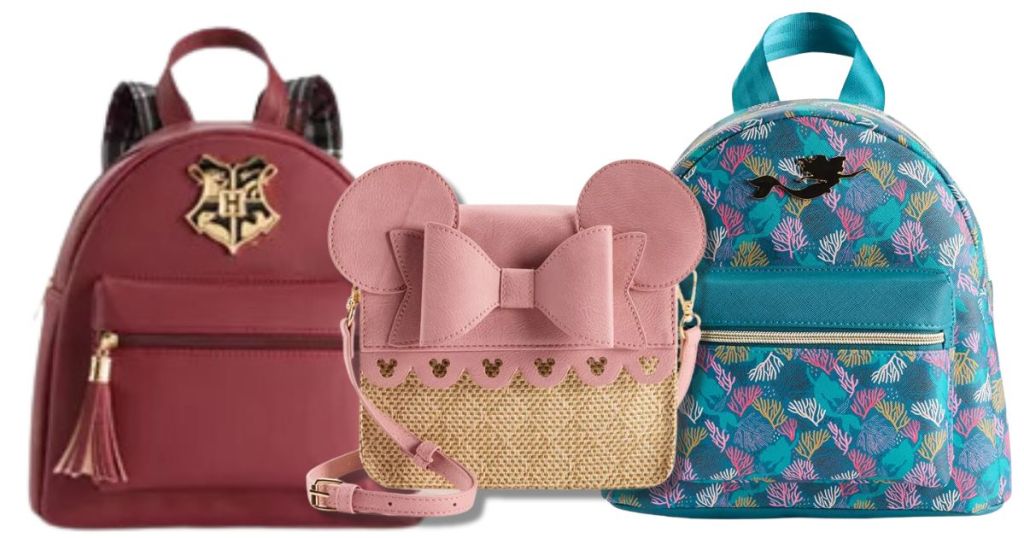 Harry Potter, Minnie Mouse and Little Mermaid Mini Backpacks