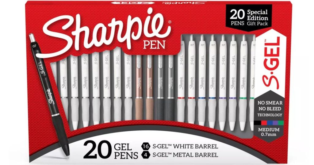 أقلام شاربي S-Gel ذات الرأس المتوسط ​​20 قلمًا