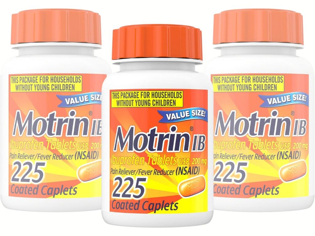 Motrin IB Ibuprofen 200mg Tablets 225-Count Bottle