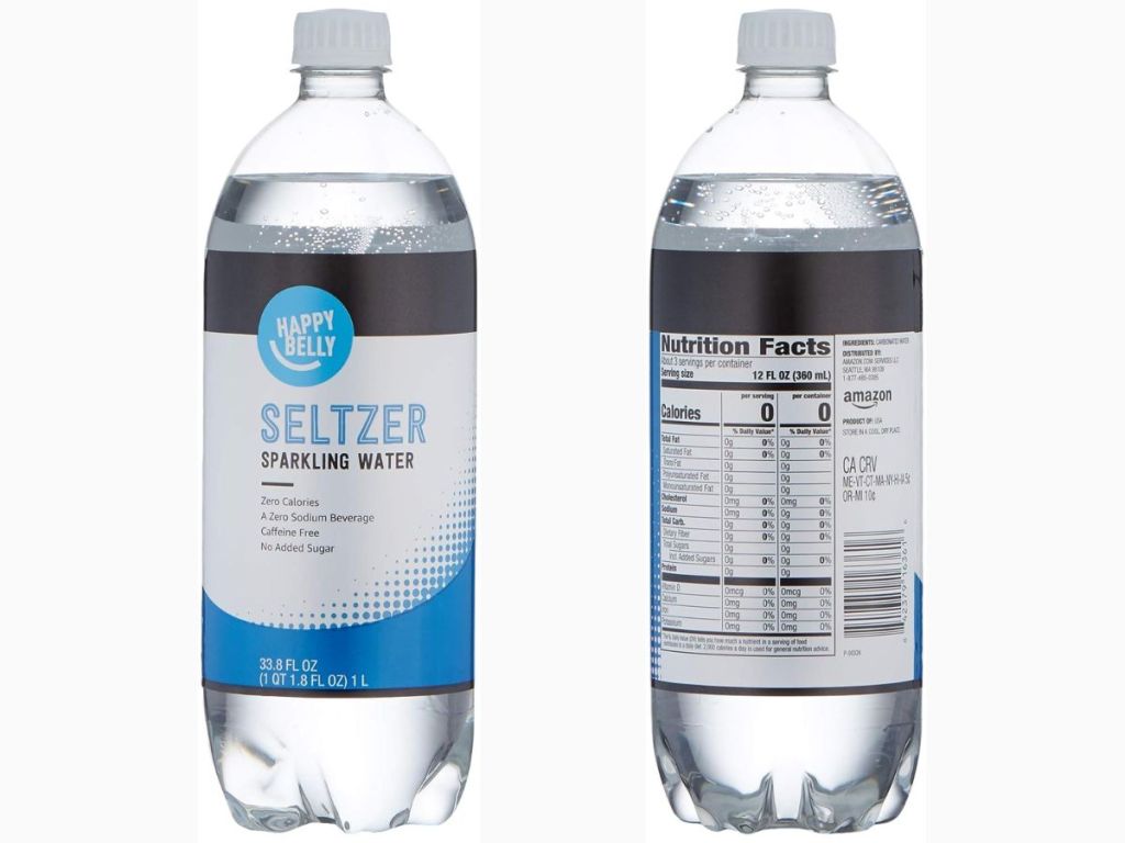 Happy Belly Seltzer Water 1L Bottle 