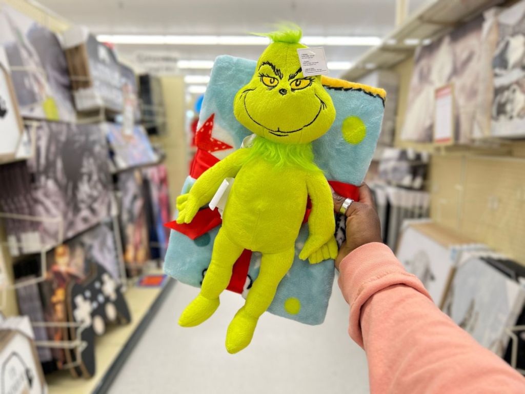 The Grinch Stole Christmas Plush and Blanket at Hobby Lobby