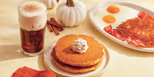 IHOP Pumpkin Spice Pancakes are Back + 20% Off Online Order Coupon!