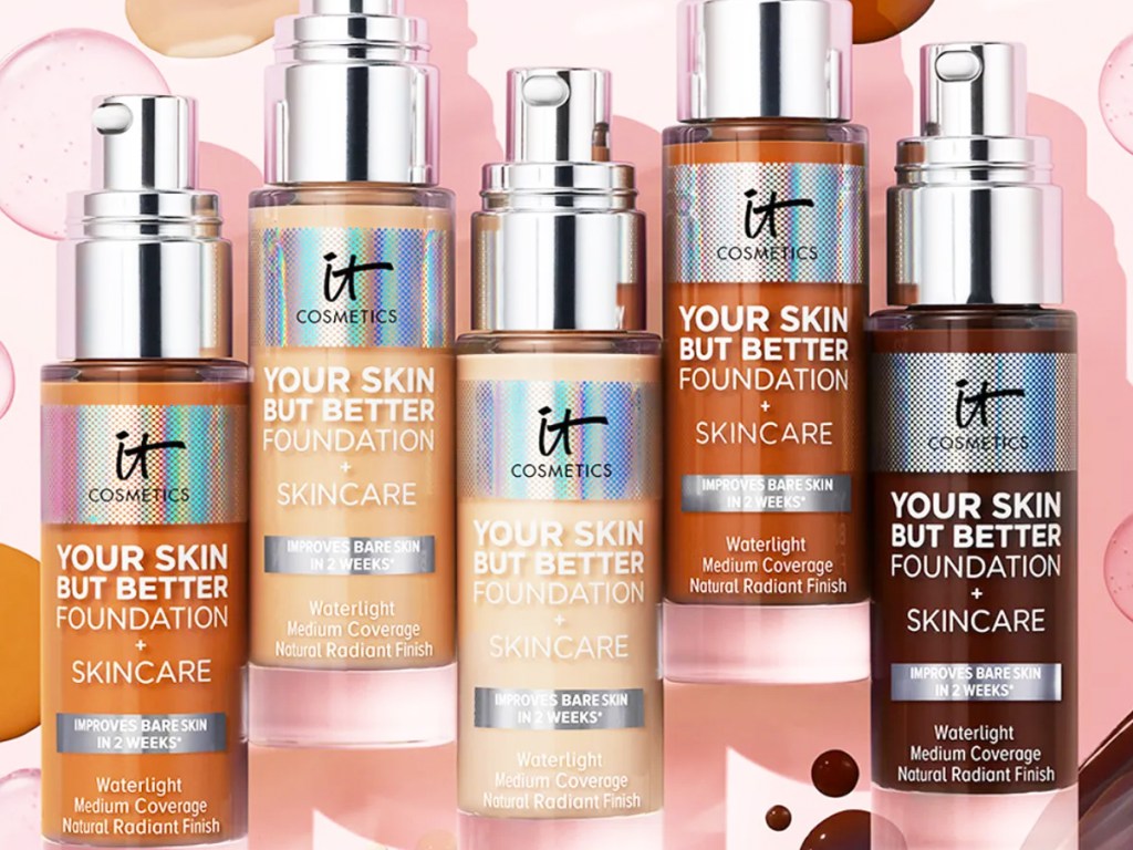 multiple shades of IT Cosmetics Your Skin But Better Foundation