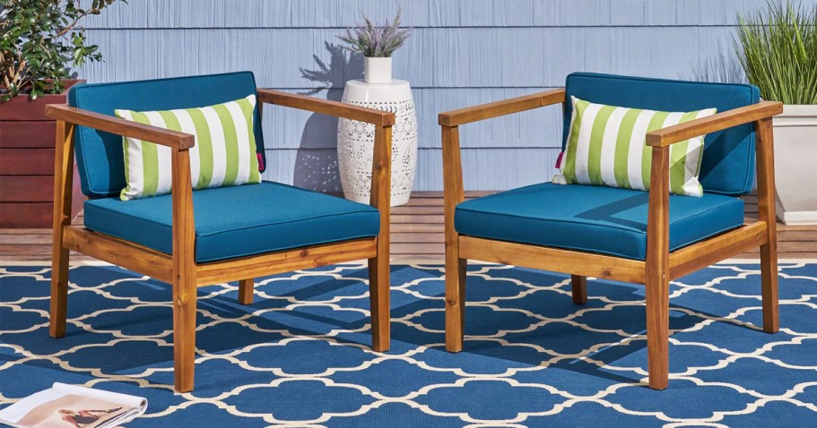 Up to 75% Off Wayfair Patio Furniture | Chair Set w/ Cushions Only $91.99 Shipped (Reg. $376)