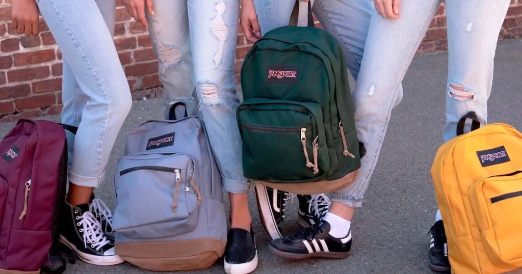 jansport backpacks in several colors