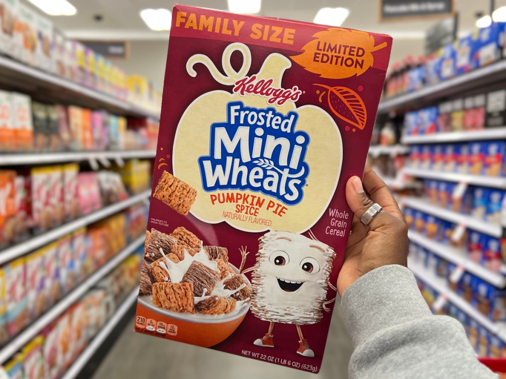 Kellogg's Frosted Mini Wheats Pumpkin Pie Spice Cereal