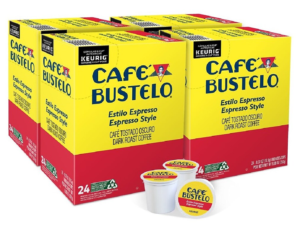 Keurig Cafe Bustelo Espresso Coffee K-Cup Pods 96-Count