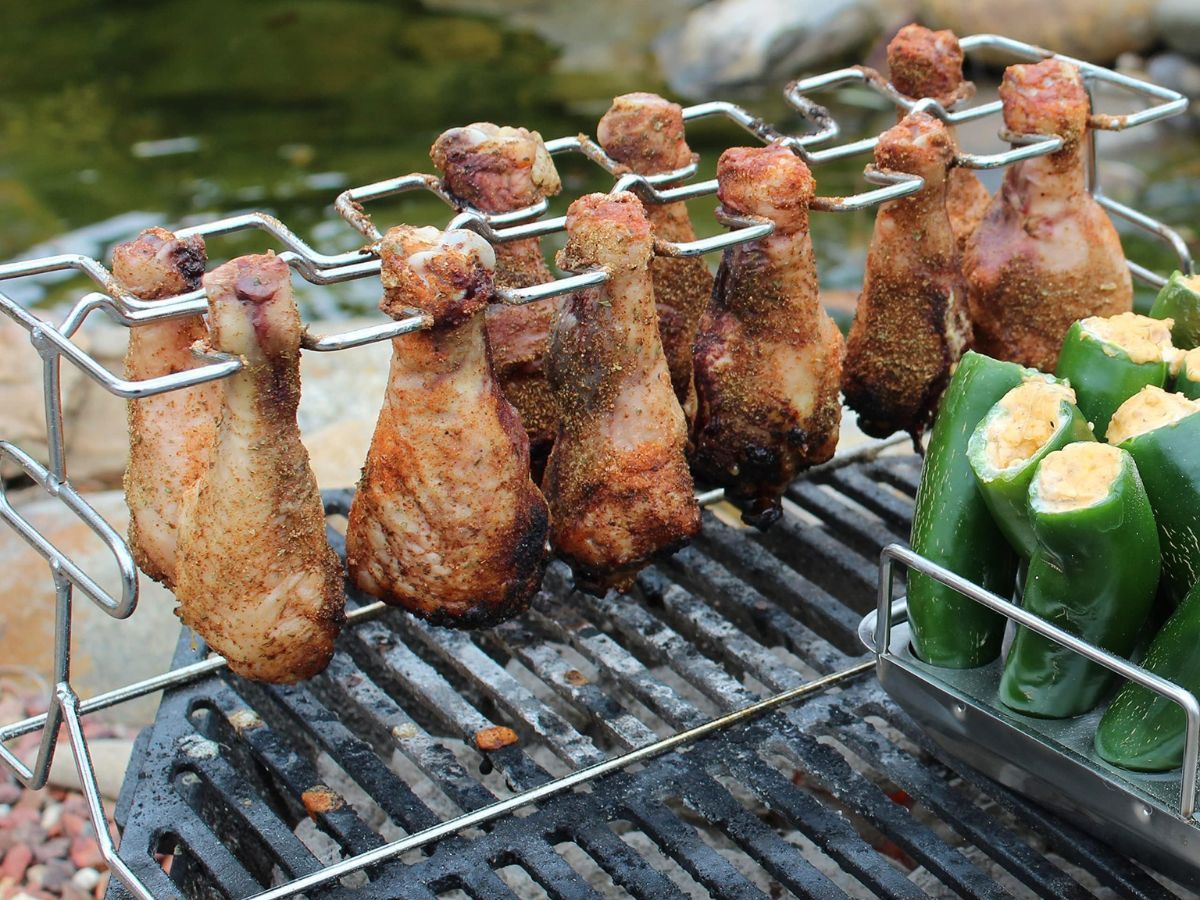 Using A Wingette Rack King Kooker 12-Slot Leg and Wing Rack Only $6.31 on Amazon (Regularly ...
