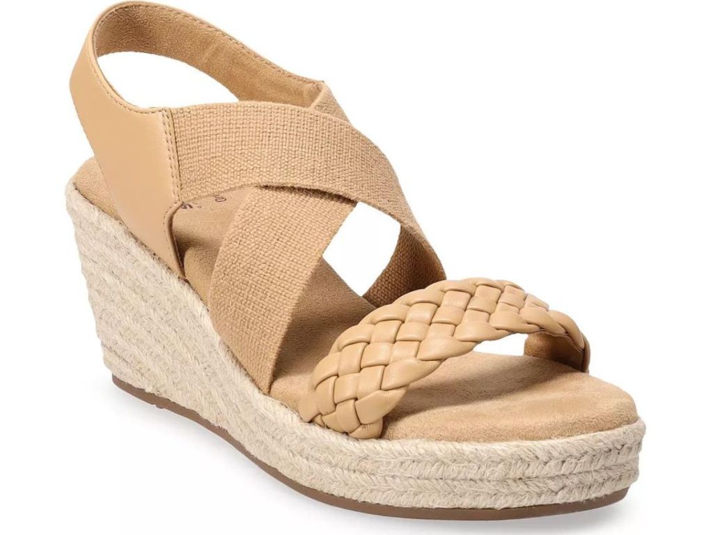 Stock image of women's slingback sandals from Kohl's