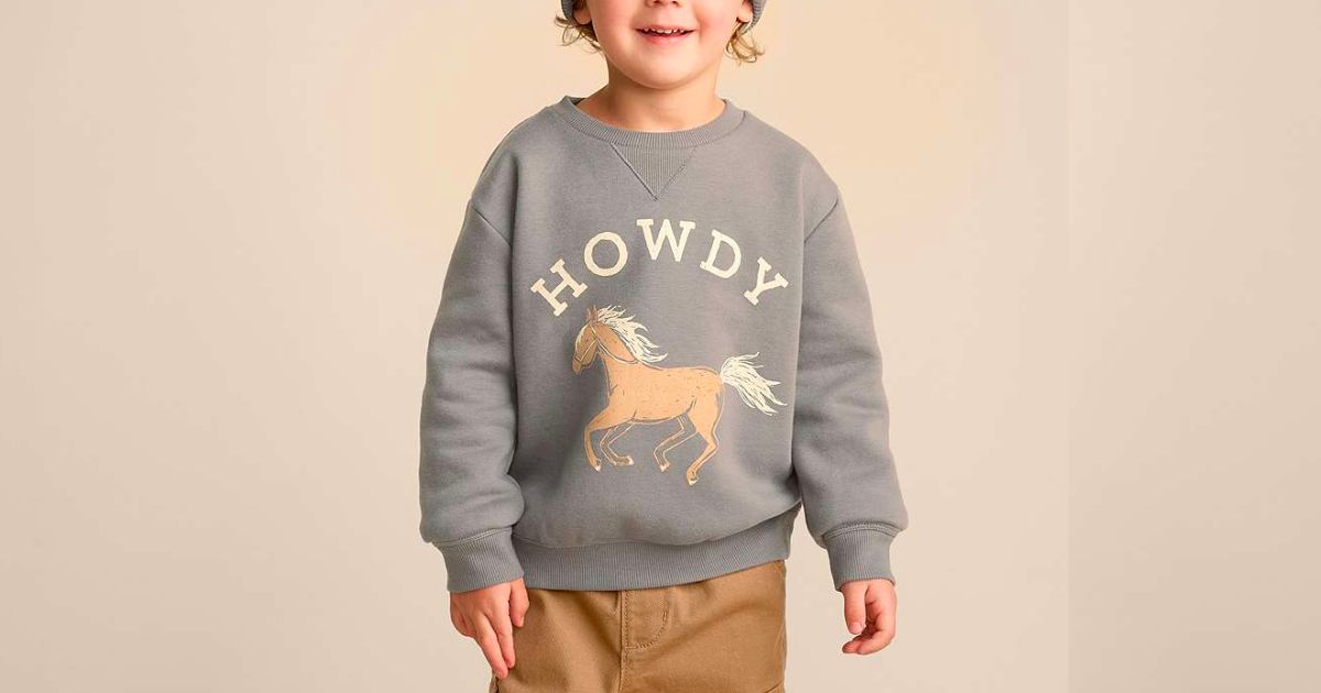 Adorable Little Co Lauren Conrad Fall Sweatshirts & T-Shirts from $9 on Kohls.com