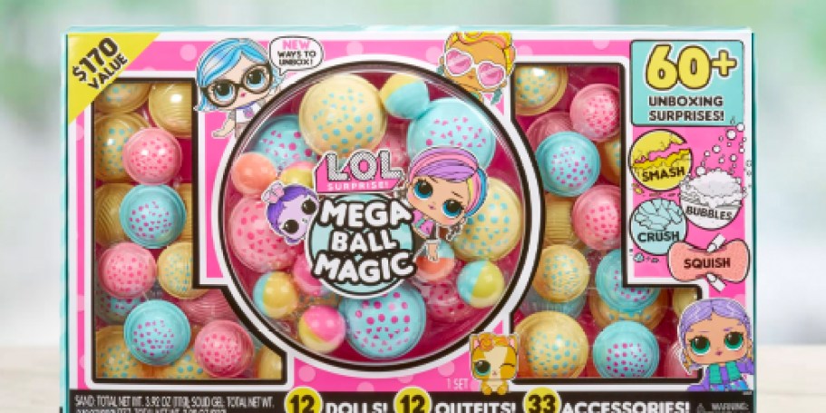 LOL Surprise Mega Ball Magic ONLY $32 on Walmart.com ($170 Value) | Unbox 60+ Surprises