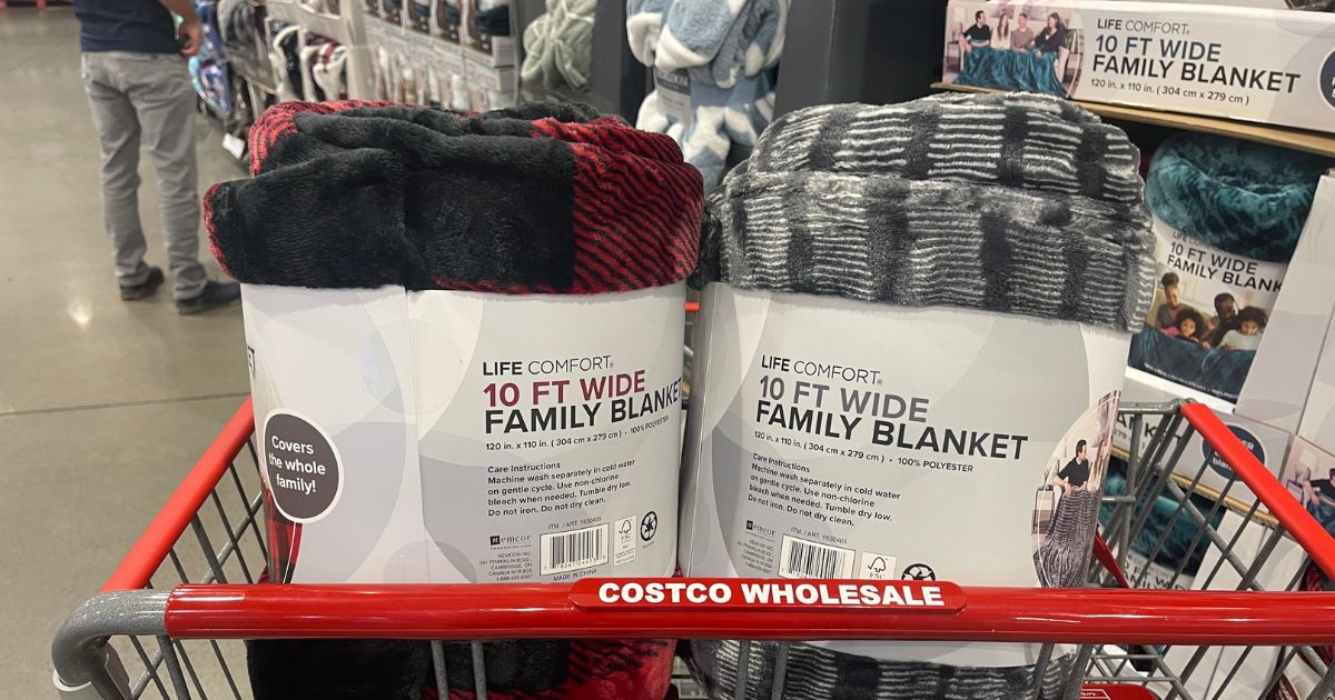 HUGE 10-Foot Wide Family Blanket Just $19.99 at Costco (Regularly $28)