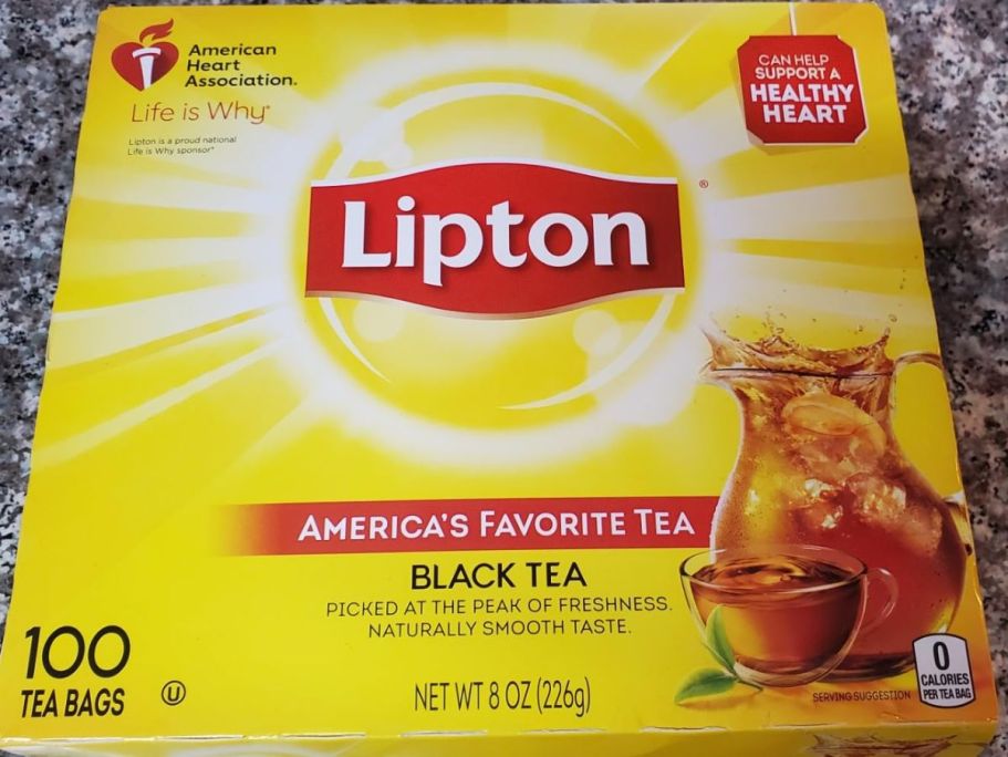 Lipton Tea Bags 100-Count Box Just $3 Shipped on Amazon