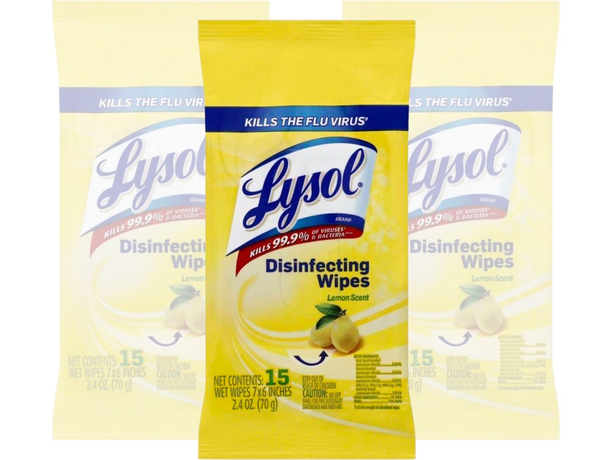 Lysol disinfecting wipes 15 count pack