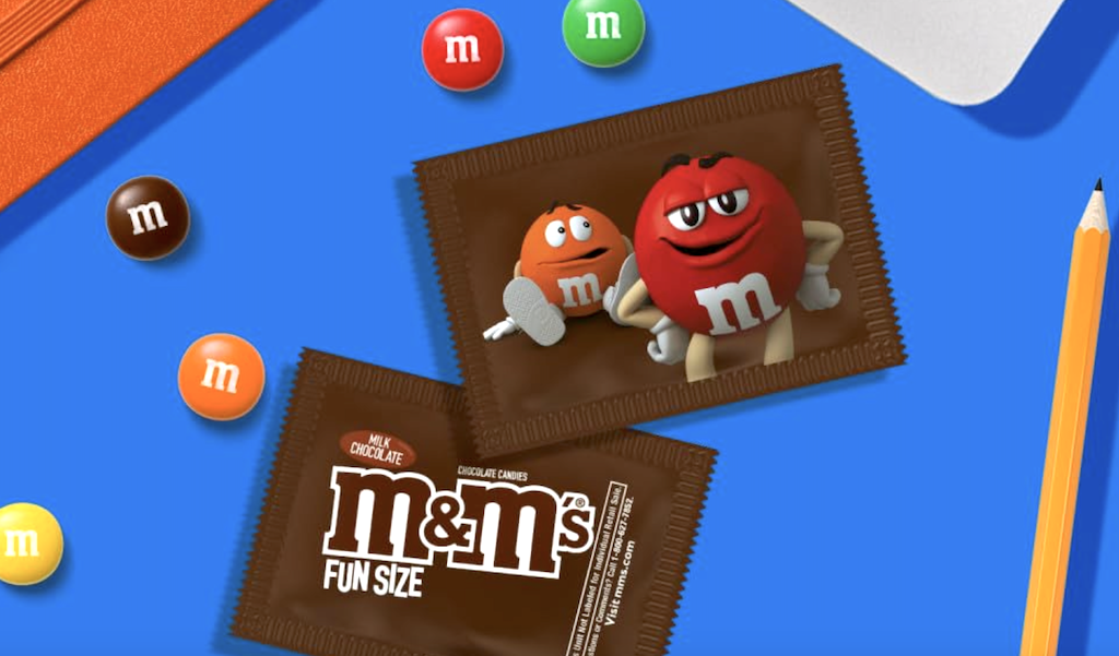 20 Fun Size M&M'S Milk Chocolate Candy Bags Only 2.65 Shipped on