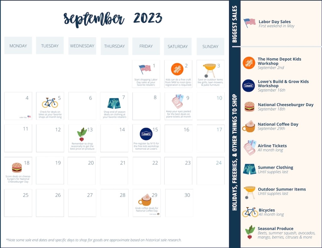 september sales calendar printable