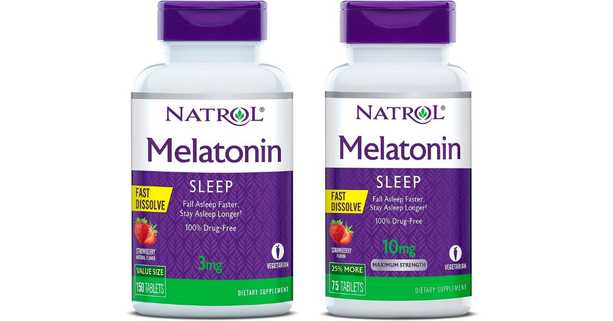 Natrol melatonin quick dissolve tabs 3mg and 10mg