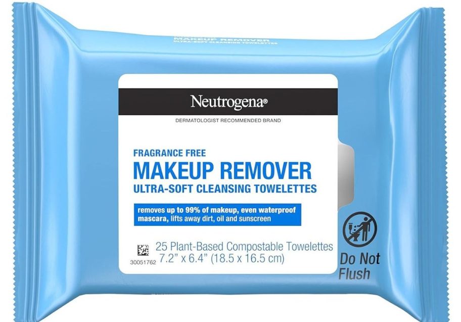 Stock image of a pack of Neutrogena makeup wipes