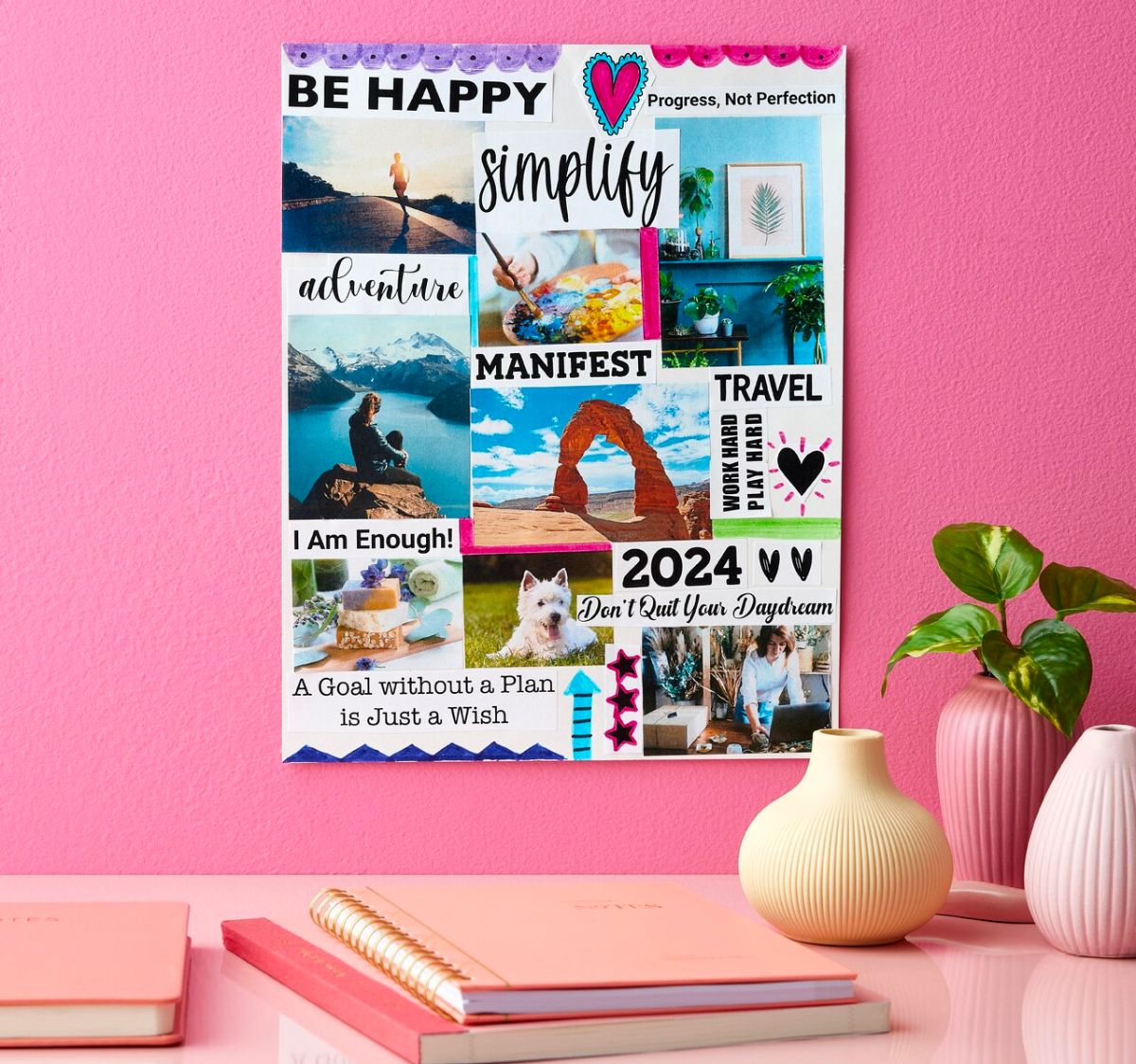 New Year's Vision Board from michaels kids event