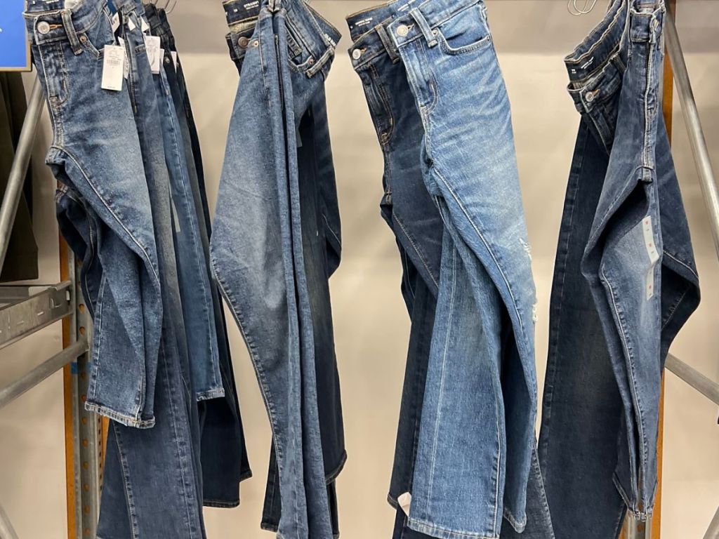 Old Navy Boys Jeans hanging up at the store