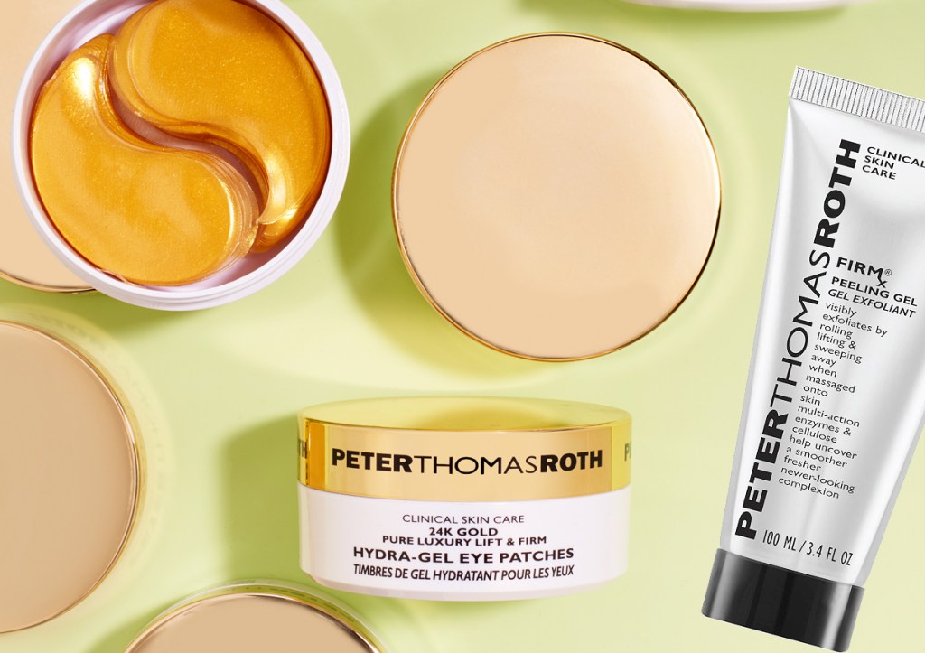 Peter Thomas Roth gold eye patches and peeling gel