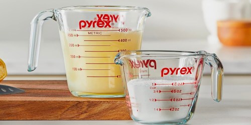 Highly-Rated Pyrex Measuring Cups 2-Pack Only $11.81 on Amazon