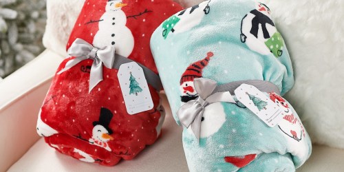 WOW! 5 Holiday Throws Just $23.64 Shipped (Under $5 Per Blanket!)
