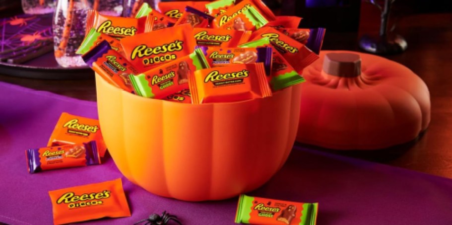 Preorder NEW Reese’s Halloween Pumpkin Bowl Packed w/ 110 Treats on Amazon