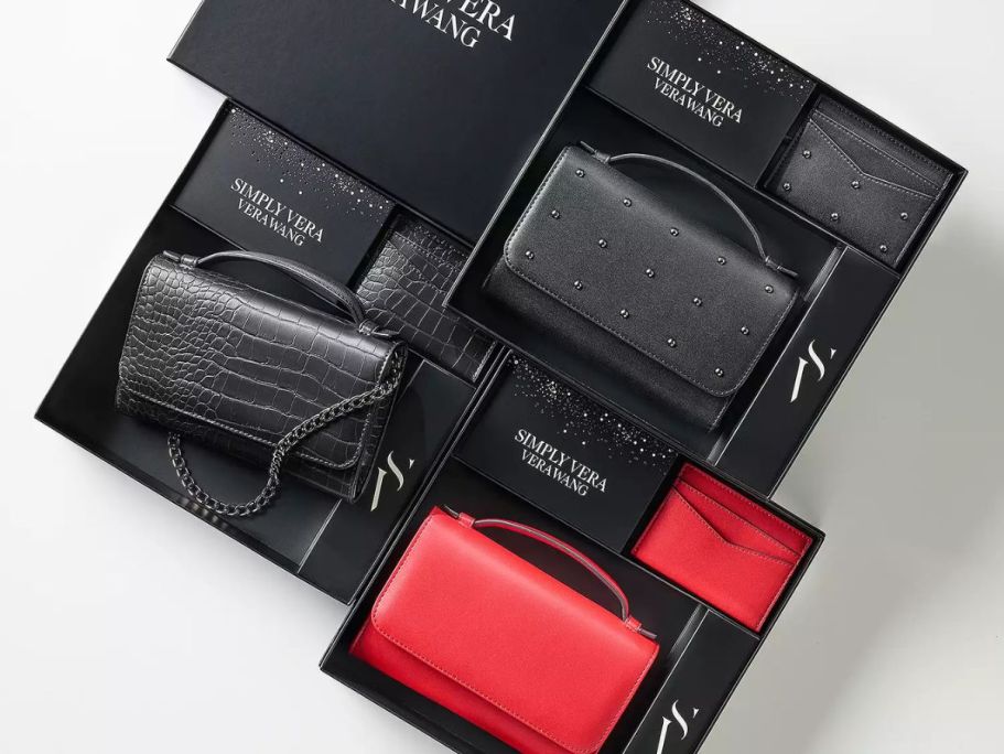 Vera Wang Crossbody & Card Case Gift Set Just $23.80 on Kohls.com (Regularly $40)