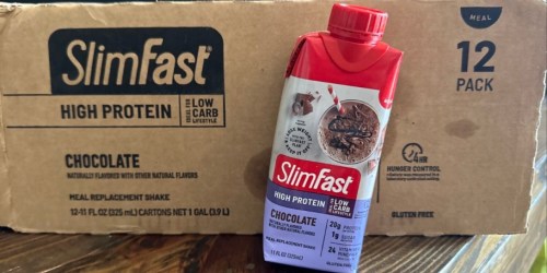 SlimFast Meal Replacement Shakes 12-Pack Only $16.62 Shipped on Amazon (Reg. $28)