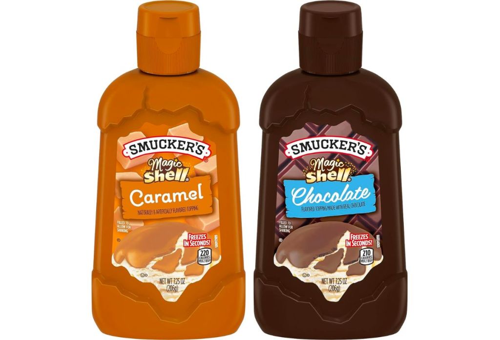 Smuckers caramel and chocolate magic shell