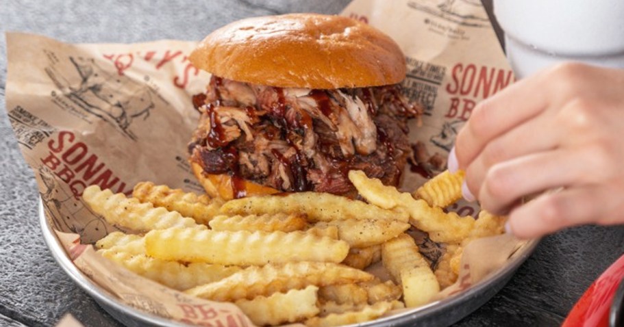 FREE Sonny’s BBQ Meal for Teachers Starting August 19th (Includes Sandwich, Side, & Drink!)