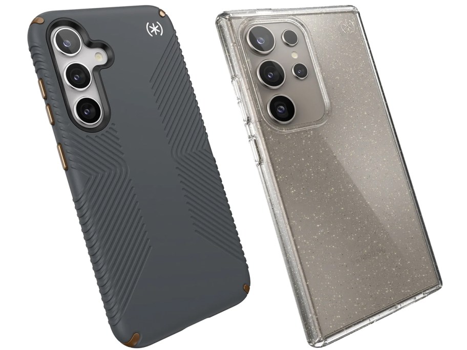 black clear glitter Samsung galaxy phone cases
