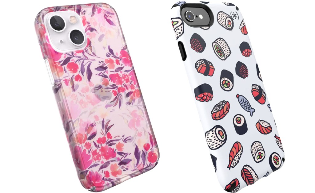 floral and sushi print iphone cases