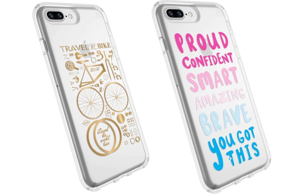 two printed iphone cases